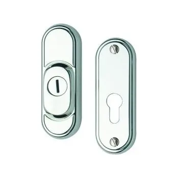 Dveřní kování Bezpečnostní kování ROSTEX přídavné R3 oblé dekor Cr - nerez Rostex