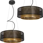 Toolight, LED závěsné stropní svítidlo 40cm APP1000-CP, černá-zlatá, OSW-07551