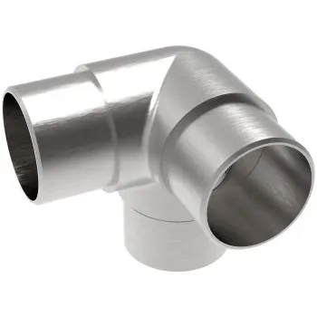 Zábradlí Hahn Steel Rohový spoj 90° pro zábradlí O48,3 x 2,0 mm, AISI 316 - brus