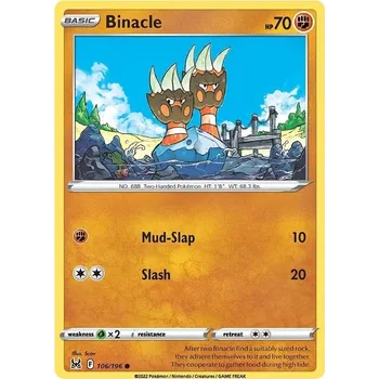 Karetní hra Binacle 106/196 - Lost Origin Typ karty: Non-Holo