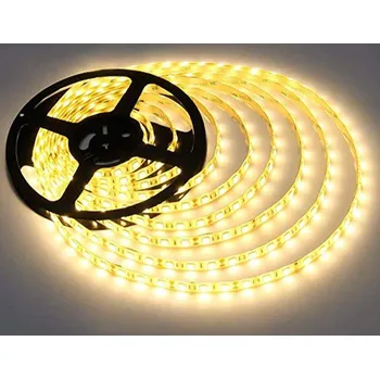 LED páska LURECOM LED CTP2835HA-60-5M - 5m dlouhý světelný LED pásek s izolací, IP65, 18W, 1800lm, 300x SMD2835 Barva: Bílá teplá