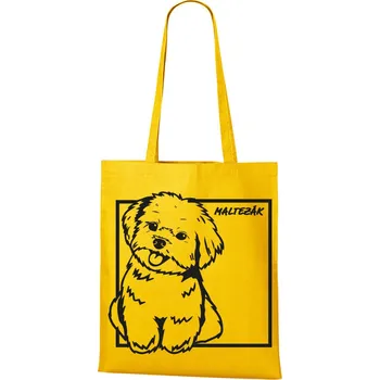 Plátěná taška Maltezák, Barva Žlutá, Velikost 40×45 cm, Canvas Nákupní taška Bezvatriko.cz 1064