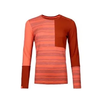 Ortovox 185 ROCK'N'WOOL LS W coral L; Červená triko + DÁREK DLE VÝBĚRU!