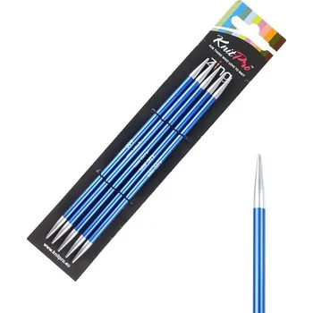 KnitPro Zing ponožkové jehlice 15cm 4mm (KnitPro Zing Double Pointed Needles 15cm 4mm)