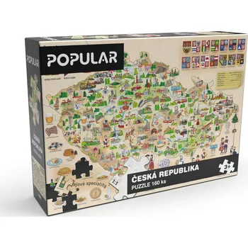 Popular Mapa České republiky 160 dílků