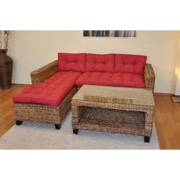 Sedací souprava Axin Trading2 Sedací souprava Penang pravá polstry vínový melír