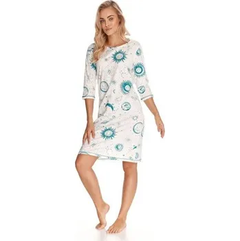 Dámská noční košile Taro, dámská noční košile 2766-Bruna, bílá, vel. S