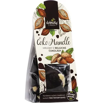 Cukrovinka Mandle v hořké belgické čokoládě, 100 g
