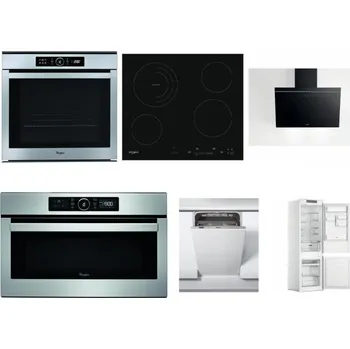 Set domácích spotřebičů WHIRLPOOL ABSOLUTE AKZM 8480 IX + WHIRLPOOL AKT 8900 BA + WHIRLPOOL AKR 62F LT K + WHIRLPOOL ABSOLUTE AMW 730 IX + WHIRLPOOL WSIC 3M27 C + WHIRLPOOL WHC18 T311