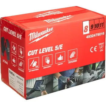 Pracovní oblečení MILWAUKEE Rukavice odolné proti proříznutí Stupeň 5/E - M/8, 144ks