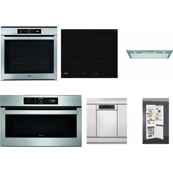 Set domácích spotřebičů WHIRLPOOL ABSOLUTE AKZM 8480 IX + WHIRLPOOL WS Q2760 BF + WHIRLPOOL AKR 650/1 IX + WHIRLPOOL ABSOLUTE AMW 730 IX + WHIRLPOOL WSBO 3O34 PF X + WHIRLPOOL ART 66112