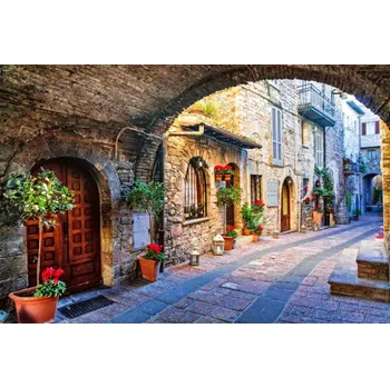 Fototapeta DIMEX | Vliesová fototapeta Assissi Umbria MS-5-0757 | 375 x 250 cm| zelená, hnědá, šedá + Vliesová fototapeta na stěnu DIMEX Assissi Umbria MS50757 v rozměru 375 x 250 cm + lepidlo zdarma