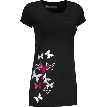 Dámské prodloužené triko ALTISPORT CARRYOVER ALW134AL384 ČERNORŮŽOVÁ XS