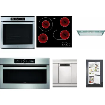 Set domácích spotřebičů WHIRLPOOL ABSOLUTE AKZM 8480 IX + WHIRLPOOL AKT 8190/BA + WHIRLPOOL AKR 650/1 IX + WHIRLPOOL ABSOLUTE AMW 730 IX + WHIRLPOOL WSBO 3O34 PF X + WHIRLPOOL ART 65031