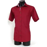 HEDVA ČESKÝ BROKÁT Košile COMBI burgunda vínová Velikost: 37, Fazóna: Slim