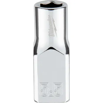 Gola hlavice MILWAUKEE Průmyslová hlavice 1/4" metrická, 5,5 mm