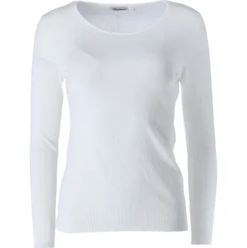 Dámský svetr Svetřík s výstřihem "U" Damod 01253,barva: bílá, velikost: S/M
