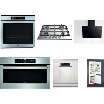 Set domácích spotřebičů WHIRLPOOL ABSOLUTE AKZM 8480 IX + WHIRLPOOL TKRL 661 IX EU + WHIRLPOOL AKR 62F LT K + WHIRLPOOL ABSOLUTE AMW 730 IX + WHIRLPOOL WSBO 3O34 PF X + WHIRLPOOL ART 65031