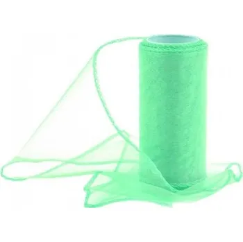 Organza obšitá 12cm/9m - mátová - 240027
