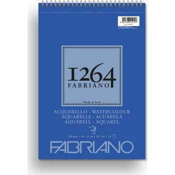 Blok akvarelový A4, 300g, Fabriano 1264, 30 listů
