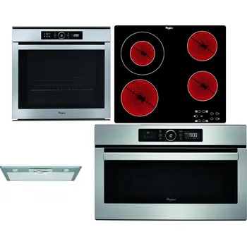 Set domácích spotřebičů WHIRLPOOL ABSOLUTE AKZM 8480 IX + WHIRLPOOL AKT 8130/NE + WHIRLPOOL AKR 650/1 IX + WHIRLPOOL ABSOLUTE AMW 730 IX