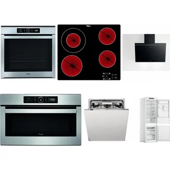 Set domácích spotřebičů WHIRLPOOL ABSOLUTE AKZM 8480 IX + WHIRLPOOL AKT 8130/NE + WHIRLPOOL AKR 62F LT K + WHIRLPOOL ABSOLUTE AMW 730 IX + WHIRLPOOL WIO 3O540 PELG + WHIRLPOOL WHC18 T311