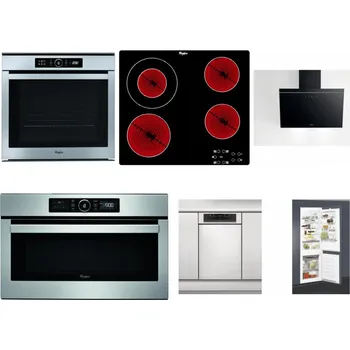 Set domácích spotřebičů WHIRLPOOL ABSOLUTE AKZM 8480 IX + WHIRLPOOL AKT 8130/NE + WHIRLPOOL AKR 62F LT K + WHIRLPOOL ABSOLUTE AMW 730 IX + WHIRLPOOL WSBO 3O34 PF X + WHIRLPOOL ART 65031