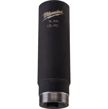 Gola hlavice MILWAUKEE Průmyslová hlavice Shockwave 3/8" HEX 14mm, prodloužená