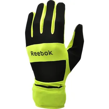 Běžecké rukavice Reebok All-Weather Běžecké rukavice žluté - vel. M