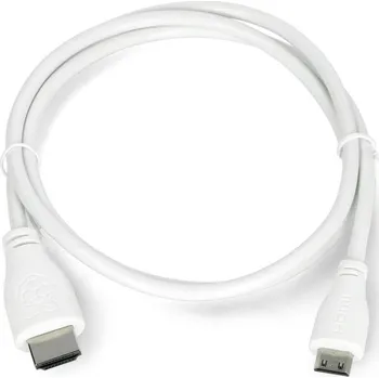 Video redukce Kabel miniHDMI - HDMI originální pro Raspberry Pi Zero - 1m