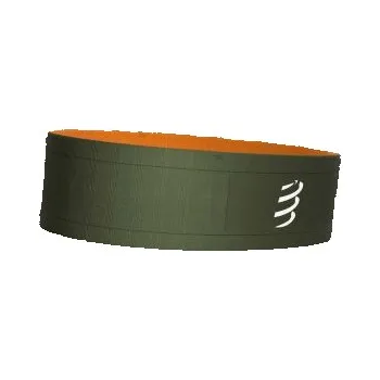 Běžecké oblečení COMPRESSPORT FREE BELT RF green/dark blue cheddar M/L; Zelená pás + DÁREK DLE VÝBĚRU!