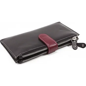 Peněženka Arwel Velká kožená peněženka se zápinkou - česká výroba; černá