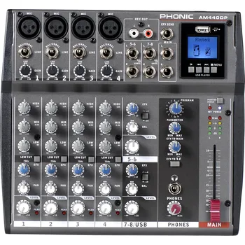Hi-Fi komponenty Phonic AM 440DP mixážní pult s efekty