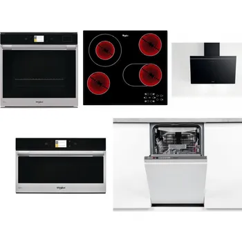 Set domácích spotřebičů WHIRLPOOL W9 OP2 4S2 H + WHIRLPOOL AKT 8190/BA + WHIRLPOOL AKR 62F LT K + WHIRLPOOL W9 MD260 IXL + WHIRLPOOL WSIO 3O34 PFE X
