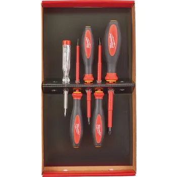 Šroubovák MILWAUKEE VDE sada šroubováků 5ks. (SL3, SL4, PZ1, PZ2, Tester)