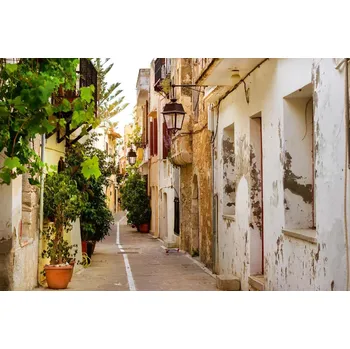 Fototapeta DIMEX | Vliesová fototapeta Rethymno Kréta MS-5-0722 | 375 x 250 cm| zelená, bílá, šedá + Vliesová fototapeta na stěnu DIMEX Rethymno Kréta MS50722 v rozměru 375 x 250 cm + lepidlo zdarma