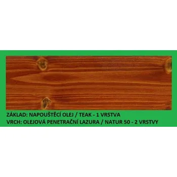 Olej na dřevo BBB Napouštěcí olej 2,7lt Teak BBB BARVY PLUS IR-01 02700 teak