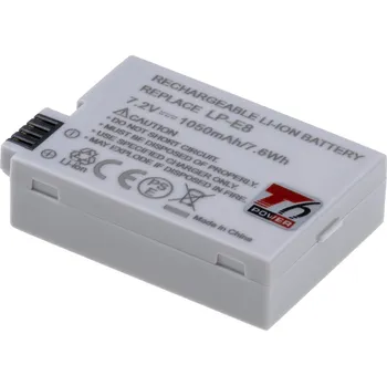 Článková baterie Baterie T6 power Canon LP-E8, 1050mAh, 7,6Wh, šedá DCCA0016
