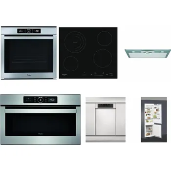 Set domácích spotřebičů WHIRLPOOL ABSOLUTE AKZM 8480 IX + WHIRLPOOL AKT 8900 BA + WHIRLPOOL AKR 650/1 IX + WHIRLPOOL ABSOLUTE AMW 730 IX + WHIRLPOOL WSBO 3O34 PF X + WHIRLPOOL ART 66112