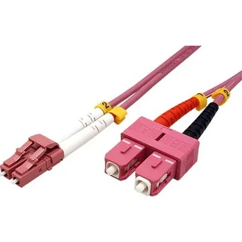 Síťový kabel Value Optický patchkabel LC-SC 50/125 (multimode), 3mm, duplex, OM4, LSOH, 5m - 21.99.8765