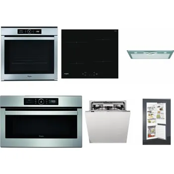 Set domácích spotřebičů WHIRLPOOL ABSOLUTE AKZM 8480 IX + WHIRLPOOL WS Q2760 BF + WHIRLPOOL AKR 650/1 IX + WHIRLPOOL ABSOLUTE AMW 730 IX + WHIRLPOOL WIO 3O540 PELG + WHIRLPOOL ART 65031
