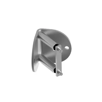 Zábradlí Hahn Steel Kotvení sloupku O42,4 mm na zeď, regulace úhlu - AISI 316 - brus