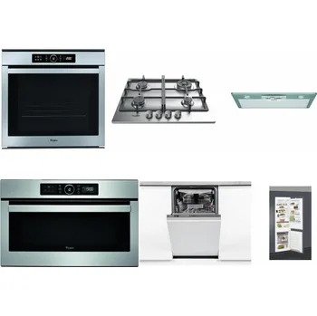 Set domácích spotřebičů WHIRLPOOL ABSOLUTE AKZM 8480 IX + WHIRLPOOL TKRL 661 IX EU + WHIRLPOOL AKR 650/1 IX + WHIRLPOOL ABSOLUTE AMW 730 IX + WHIRLPOOL WSIO 3O34 PFE X + WHIRLPOOL ART 66112