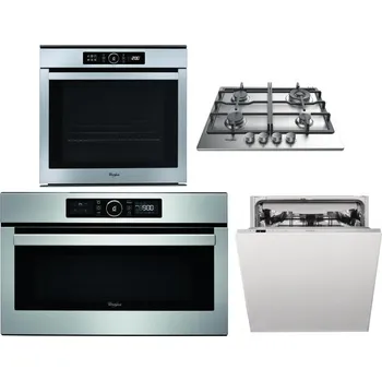 Set domácích spotřebičů WHIRLPOOL ABSOLUTE AKZM 8480 IX + WHIRLPOOL TKRL 661 IX EU + WHIRLPOOL ABSOLUTE AMW 730 IX + WHIRLPOOL WIC 3C33 PFE