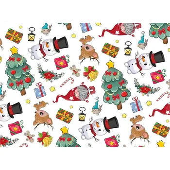 MFP Klasik vánoční balicí papír 100 x 70 cm 80 g, V251/kreslené vánoční motivy