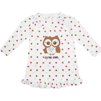 Dětská móda Dívčí noční košilka - Wolf S2281, bílá Barva: Bílá, Velikost: 110