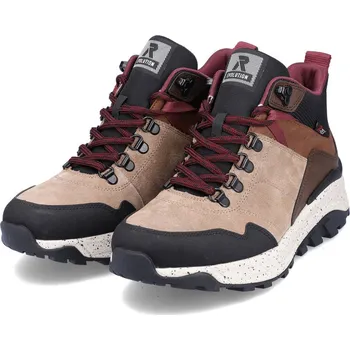 Dámská obuv RIEKER - REVOLUTION Sportovní kožená obuv W0062-64 Rieker-R hnědá Barva: beige kombi, Velikost: 37