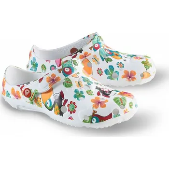 Dámská zdravotní obuv Schu´zz Globule dámská obuv 0029 bílá potisk tukani, Velikost 38