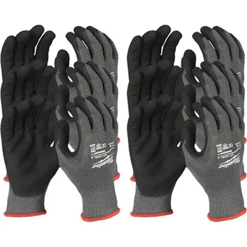 Pracovní rukavice MILWAUKEE Povrstvené rukavice s třídou ochrany proti proříznutí 5 M/8 (12ks)