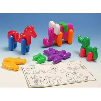 ostatní stavebnice Stavebnice didaktická zvířátka plastové